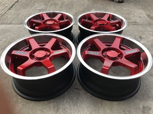 ล้อ te37 ขอบ 16x7 / 4x100 off42 ทำสีแดงแก้วมาใหม่ ไม่เคยซ่อม ล้อ te37 ขอบ 16x7 / 4x100 off42 ทำสีแดงแก้วมาใหม่ ไม่เคยซ่อม