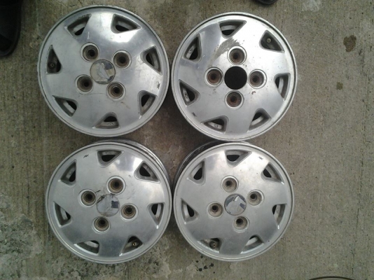 ล้อ 4รู110  ตรงรุ่น mira เก่ายุ่น ขอบ 12 กว้าง 4 off50