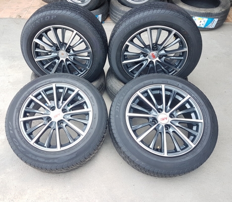 ขายล้อมือ2 MS ขอบ15 4รู100 พร้อมยาง 4 ล้อ