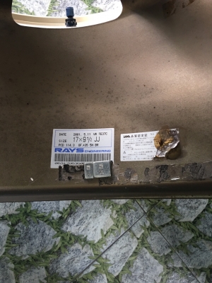 (ล้อแท้).ปี2001.#Te37.17หน้า8.5 of.30 หลัง9.5 of.35+บริสโตน re003 ฿48,000บ.โทร.0879050181.ส่งได้ทั่วไทย