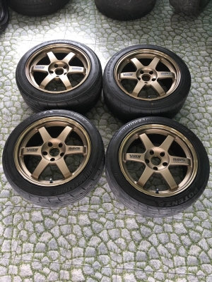 (ล้อแท้).ปี2001.#Te37.17หน้า8.5 of.30 หลัง9.5 of.35+บริสโตน re003 ฿48,000บ.โทร.0879050181.ส่งได้ทั่วไทย