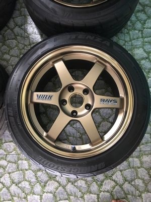 (ล้อแท้).ปี2001.#Te37.17หน้า8.5 of.30 หลัง9.5 of.35+บริสโตน re003 ฿48,000บ.โทร.0879050181.ส่งได้ทั่วไทย