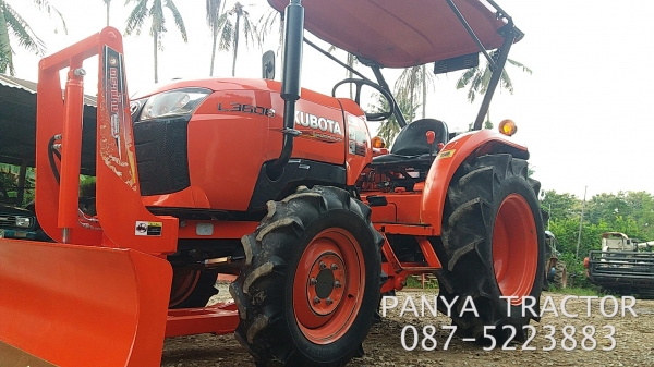รถเข้าใหม่#ปัญญาแทรคเตอร์..จัดมาให้ครับ ด่วน 290,000บาท.คูโบต้าL3608ใบมีดคานล่างพร้อมผาน6x22CMT สภาพพร้อมใช้