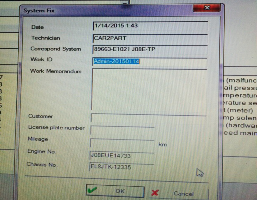 เครื่องสแกนรถบรรทุก HINO BOWIE (OBDII)