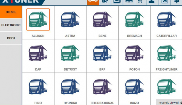 XTUNER- T1 เครื่องสแกนรถบรรทุกและจักรกลหนัก