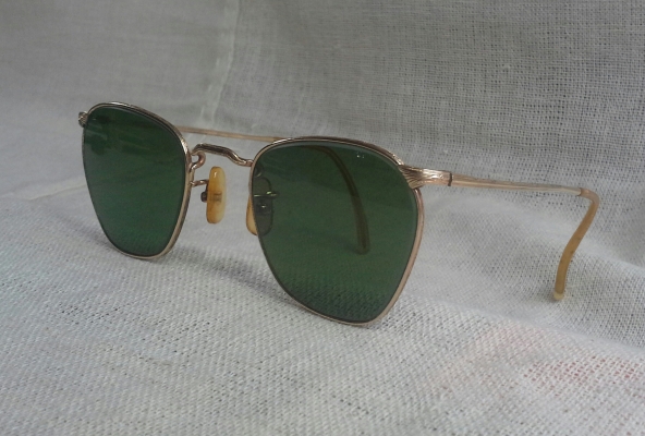 แว่นตาเยอรมันวินเทจ - โกลด์ฟิลด์ 14 K งานทองแกะลายด้วยมือ ยุค &#039;50s Antique MELIOR handcrafted i