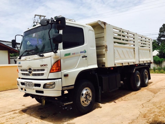 Hino 320 แรง ปี 51 กระบะดัมพ์สามมิตร มีระบบลากพ่วง รถวิ่งอ้อยมา