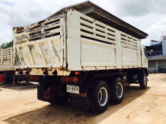 Hino 320 แรง ปี 51 กระบะดัมพ์สามมิตร มีระบบลากพ่วง รถวิ่งอ้อยมา