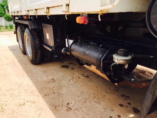 Hino 320 แรง ปี 51 กระบะดัมพ์สามมิตร มีระบบลากพ่วง รถวิ่งอ้อยมา