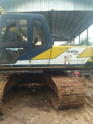 ขายรถขุดแบ็คโค SK200-3 มาร์คทรีไฟฟ้าครบ โซ่ใหม่2เส้น เอกสารใบอินวอยซ์ช่วงล่างดีสภาพพร้อมใช้