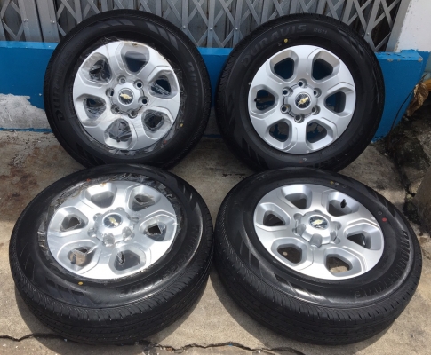 ล้อแม็กเชฟโรเลต พร้อมยาง 215-70-16 ปี17ป้ายแดง