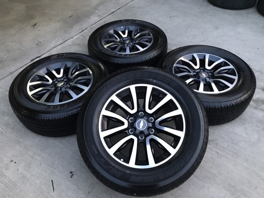 แม็กป้ายแดง Chevrolet ขอบ18 6รู139 พร้อมยางป้ายแดง 265-60-18 ปี17