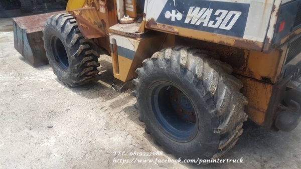 FROM JAPAN*รถตักล้อยาง LOADER KOMATSU WA30-2 ขับเคลื่อน 2เพลา,เลี้ยวเอว ,เครื่องยนต์KOMATSU -3D84 ,ราคาเพียง 260,000 บาท สนใจติดต่อ 0819337688