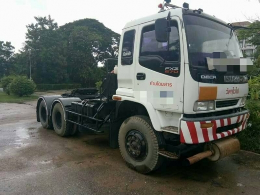 ขาย 795,000 หัวลาก ISUZU DECA  270  ปี 43  เครื่องดี เกียร์แรง หัวบาง ยางดี คัชชีสวย  เอกสารเล่มทะเบียนพร้อมโอน รถอยู่ ขอนแก่น 090-772-3710 090-772-3708