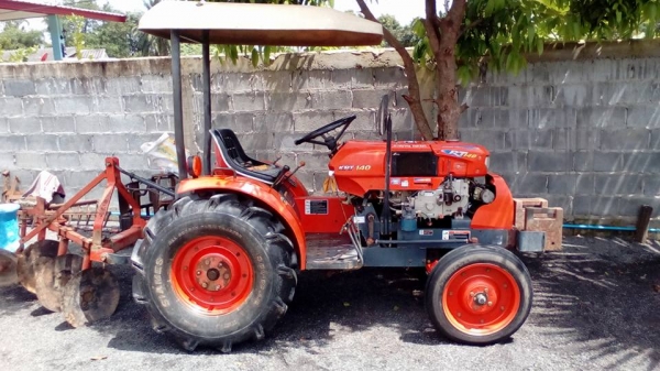 krt140 ไม่มีดันหน้า  มีผาลหลัง ล้อเหล็ก  เล่มทะเบียนพร้อม