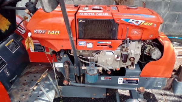 krt140 ไม่มีดันหน้า  มีผาลหลัง ล้อเหล็ก  เล่มทะเบียนพร้อม