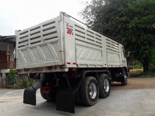 Hino 320 แรง ปี 49 กระบะดัมพ์สามมิตร มีระบบลากพ่วง พร้อมใช้งาน