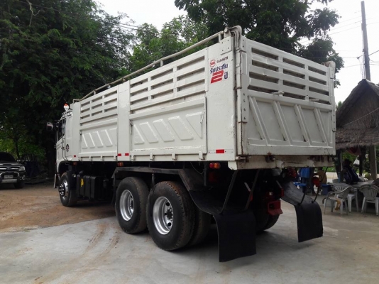 Hino 320 แรง ปี 49 กระบะดัมพ์สามมิตร มีระบบลากพ่วง พร้อมใช้งาน