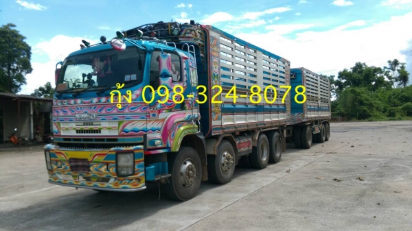 Isuzu 360 แรง ปลายปี 53 กระบะดัมพ์อู่ซีทีทรัค แม่ 12 ล้อ ลูก 3 เพลาแท้ยาว 6.80 เมตร รถป้ายแดงมือเดียว ยางดี พร้อมใช้งาน