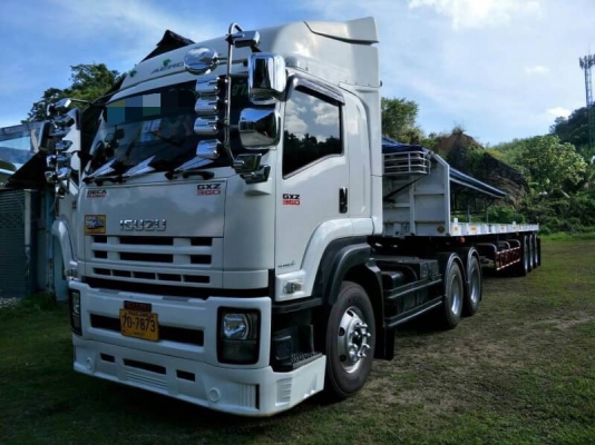 ขาย ISUZU GXZ 360 รถปี 56 กับ หางพื้นเรียบสามเพลา อู่ พนัสหางปี 60 ขายคู่หรือแยกหางก็ได้ครับ ขาย ISUZU GXZ 360 รถปี 56 กับ หางพื้นเรียบสามเพลา อู่ พนัสหางปี 60 ขายคู่หรือแยกหางก็ได้ครับ