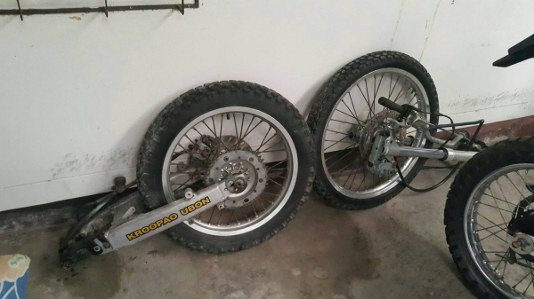 โครง แคร้ง ทบ. ชุดหน้าหลังแต่ง Mtx125