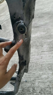 โครง แคร้ง ทบ. ชุดหน้าหลังแต่ง Mtx125