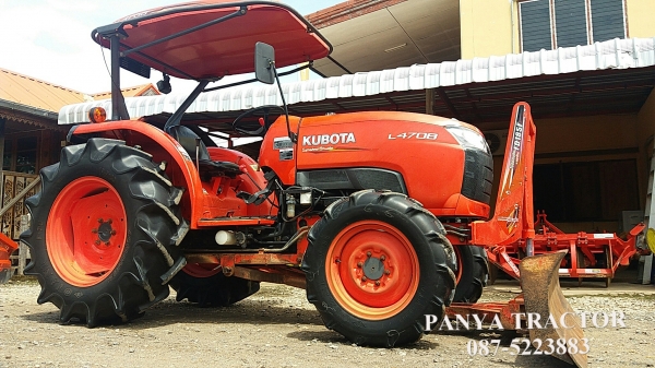สินค้าเข้าใหม่.ขายรถไถมือสอง คูโบต้าL4708 สภาพสวย พร้อมลุยงาน พร้อมอุปกรณ์ใบมีดคานล่างและโรตาลี่RX182จัดส่ง อ.บางมูลนาค จ.พิจิตร