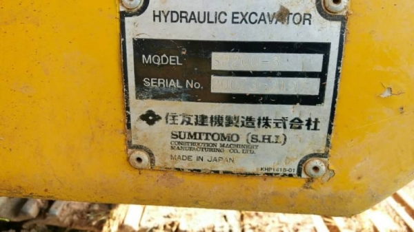 ขาย 790,000  SUMITOMO SH 200-3 ทำงาน 9,324 ชม. ไฟฟ้าครบ  เครื่องดี ปั้มแรง โช่หนา เอวแน่น แอร์เย็น  เอกสารเล่มทะเบียน รถอยู่ จ.บุรีรัมย์ อ.นางรอง 090-772-3710 090-772-3708