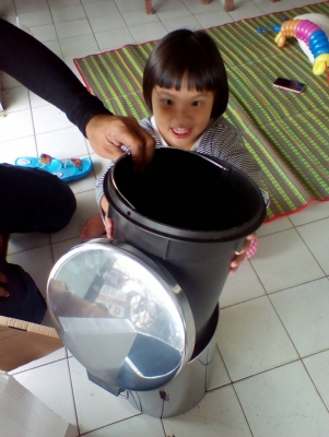 ถังขยะสแตนเลสใหม่