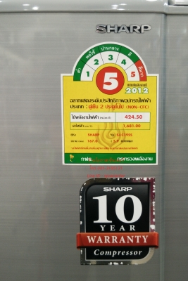ตู้เย็น 2 ประตู Sharp 5.9 คิว สีเงิน รุ่น SJ-C19SS สภาพใหม่