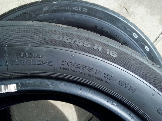 205/55R16 Continental Contipremium Contack2 ชุด 4 เส้น โทร.081-427-3941