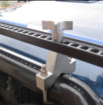 ขายึดเฟรมแจ๊ค จัดเก็บเป็นระเบียบ แน่นหนา ยึดกับไซด์เรียว กันชน แร็ค โรบาร์