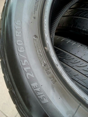 215/60R16 BRIDGESTONE TURANZA และ ECOPIA มี 3 เส้น โทร.081-427-3941