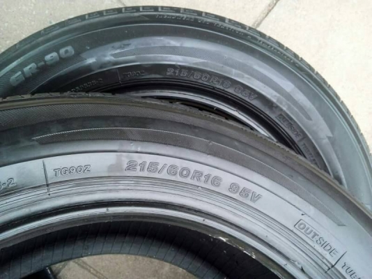 215/60R16 BRIDGESTONE TURANZA และ ECOPIA มี 3 เส้น โทร.081-427-3941
