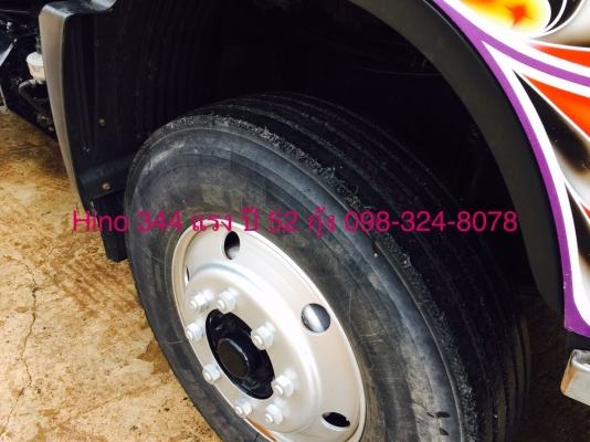 Hino 344 แรง ปี 52 กระบะดัมพ์ มีระบบลากพ่วง พร้อมใช้งาน