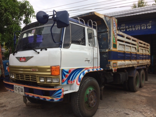 Hino FM17 ปี 45 เครื่อง EH700-168 แรง 2 เพลากระบะดัมพ์ ทะเบียนพร้อม