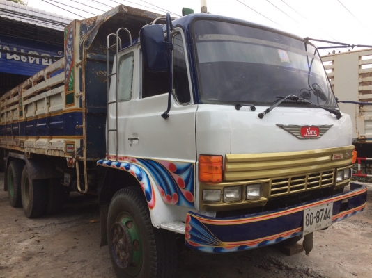 Hino FM17 ปี 45 เครื่อง EH700-168 แรง 2 เพลากระบะดัมพ์ ทะเบียนพร้อม