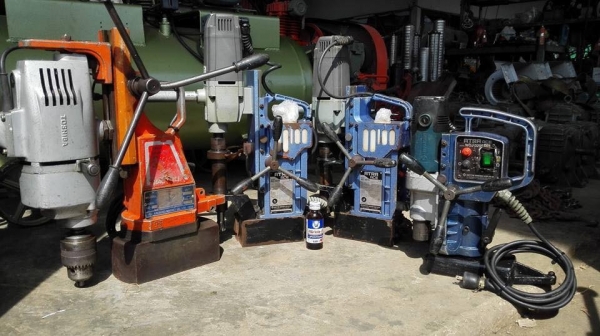 ** SOLD ** สว่านแม่เหล็กเจ็ทบอส NITTO 50 mm ไฟบ้าน 220V พร้อมใช้