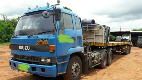 ขาย 800,000 10 ล้อหัวลาก ISUZU ROCKY 360 แรง CW431 +พื้นเรียบ 3 เพลา RCK ปี 55 สภาพร้อมใช้ เอกสารเล่มทะเบียน  รถอยู่ จ.อุบล  090-772-3710 090-772-3708