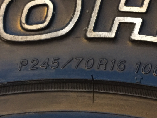 ยางใหม่ All Yokohama 245 70 16 ปี16 ราคาเร้าใจ