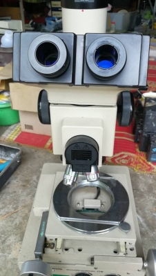 4,000 บ. โทร 083-2000058 LINE ID: line832923 MEASURING MICROSCOPE กล้องส่องแบบสองตายี่ห้อ OLYMPUS จา
