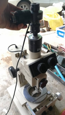 4,000 บ. โทร 083-2000058 LINE ID: line832923 MEASURING MICROSCOPE กล้องส่องแบบสองตายี่ห้อ OLYMPUS จา