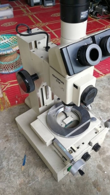 4,000 บ. โทร 083-2000058 LINE ID: line832923 MEASURING MICROSCOPE กล้องส่องแบบสองตายี่ห้อ OLYMPUS จา