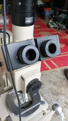 4,000 บ. โทร 083-2000058 LINE ID: line832923 MEASURING MICROSCOPE กล้องส่องแบบสองตายี่ห้อ OLYMPUS จา