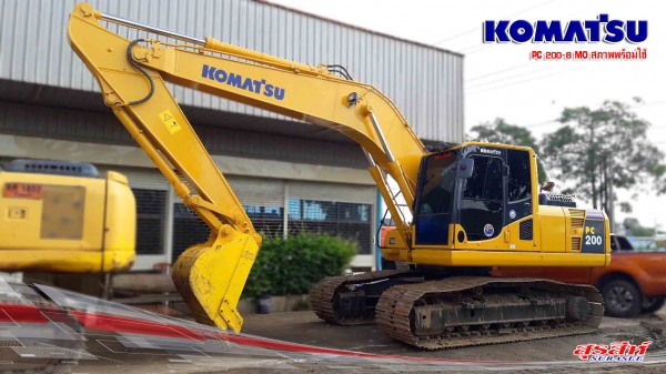 ขายรถแบคโฮ KOMATSU PC200-8MO ใช้งาน 9 พันชั่วโมง สภาพพร้อมใช้ ราคาไม่แรง