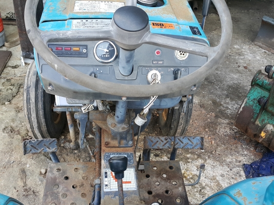 รถไถ MITSUBISHI D1550 รถเก่านอกพึ่งนำเข้ามา ยังไม่เคยใช้งานในไทย เครื่องดี ปั๊มแรง มีผานพรวนดิน (มี VDO การทำงานให้ชม)