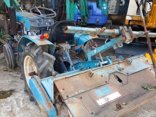 รถไถ MITSUBISHI D1550 รถเก่านอกพึ่งนำเข้ามา ยังไม่เคยใช้งานในไทย เครื่องดี ปั๊มแรง มีผานพรวนดิน (มี VDO การทำงานให้ชม)