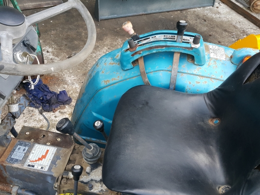 รถไถ MITSUBISHI D1550 รถเก่านอกพึ่งนำเข้ามา ยังไม่เคยใช้งานในไทย เครื่องดี ปั๊มแรง มีผานพรวนดิน (มี VDO การทำงานให้ชม)