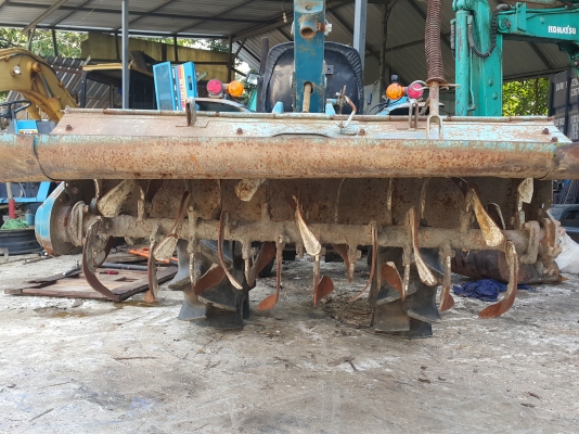 รถไถ MITSUBISHI D1550 รถเก่านอกพึ่งนำเข้ามา ยังไม่เคยใช้งานในไทย เครื่องดี ปั๊มแรง มีผานพรวนดิน (มี VDO การทำงานให้ชม)