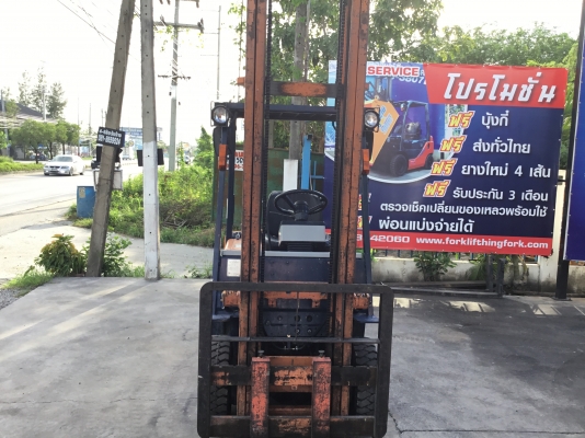 ขายรถโฟล์คลิฟท์มือสองนำเข้าจากประเทศญี่ปุ่นขนาดยกได้1ตันเสาสูง4.50เมตร